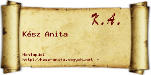 Kész Anita névjegykártya